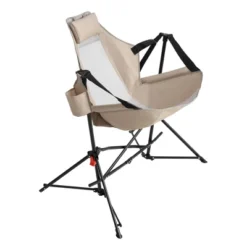 Camping Chair, Folding Portable Rocking Chair,Adjustable Back Swinging Chair With Pillow Cup Holder,Recliner With Carry Bag For Outdoor Travel , KHAKI -Bold Design Store GUEST 894af267 0a33 4eb3 9bed c83d198b9c80