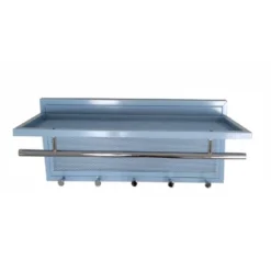 Esyspot Metal Powder Coating Hook Wall Mounted With Shelf In Blue