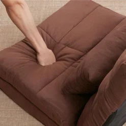 Triple Fold Down Sofa Bed, Adjustable Floor Couch Sofa With One Pillow, 5 Reclining Position, Convertible Polyester Guest Sleeper -Bold Design Store GUEST 8bca12b1 1b0e 41bd 9fde b8bed9433264