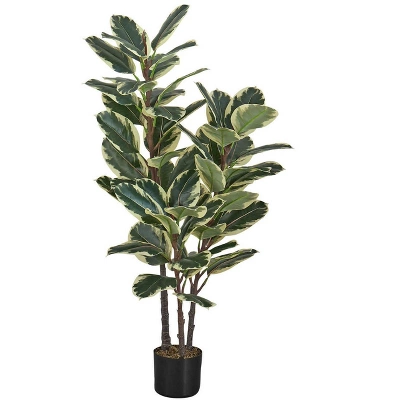 Artificial Plant, 47" Tall, Oak Tree, Indoor, Faux, Fake, Floor, Greenery, Potted, Real Touch, Decorative, Green Leaves, Black Pot 1 Artificial Plant, 47" Tall, Oak Tree, Indoor, Faux, Fake, Floor, Greenery, Potted, Real Touch, Decorative, Green Leaves, Black Pot