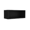 Wall Cabinet 12" H, 1 Spacious Shelf, Black