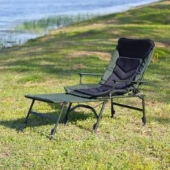 Camping Lounge Chair With Detachable Footrest, Portable Folding Camping Chair With Adjustable Backrest For Outdoor Camping Fishing, Green+black -Bold Design Store GUEST 8d6a10ae 9324 4885 8546 bbe2bb55dc49