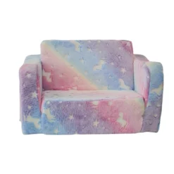 Compression Modular Kids Sofa, Perfect Sleeper Extra Convertible Sofa To Lounger, Comfy 2-in-1 Flip Open Couch Sleeper For Kids Pink Small Sofa -Bold Design Store GUEST 8e630f29 2226 4713 bcf3 163ad768e40c