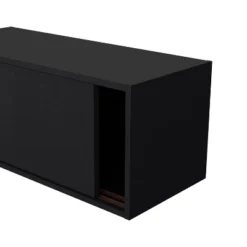 Wall Cabinet 13" H, 2 Sliding Doors, 1 Shelf, Black -Bold Design Store GUEST 8e827f5d eec0 426a a597 063b554a7260