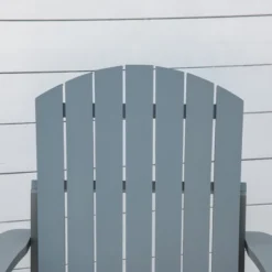 Outsunny Wooden Adirondack Chair, Outdoor Patio Lawn Chair With Cup Holder, Weather Resistant Lawn Furniture, Classic Lounge For Deck, Garden,Grey -Bold Design Store GUEST 8f3ced19 aa79 4ce7 8882 5439736645e5