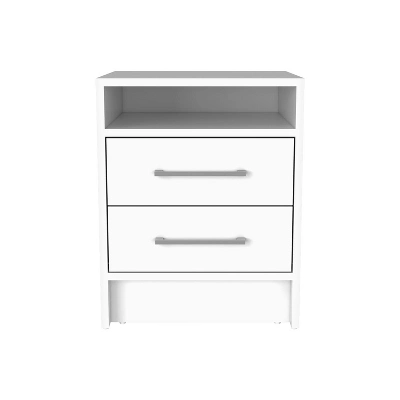 Greter 24" Two-Drawer Night Stand With Open Shelf 5 Greter 24" Two-Drawer Night Stand With Open Shelf - Image 5