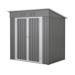 6'x4' Outdoor Metal Storage Shed For Garden Tools Lockable Door With Floor Frame -Bold Design Store GUEST 9465dd51 d7b5 4401 94d6 6965f2cb04bc