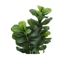 Artificial Plant, 41" Tall, Fiddle Tree, Indoor, Faux, Fake, Floor, Greenery, Potted, Real Touch, Decorative, Green Leaves, Black Pot -Bold Design Store GUEST 975faae9 88f5 411c 812b 7a8ada436cba
