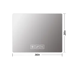 Bathroom Mirror With Led Lights Front And Backlit,Anti-Fog Lighted Vanity Mirrors For Wall Mounted,3 Colors And 5 Level Dimmable, Horizontal/Vertical -Bold Design Store GUEST 98ba91bf 2a10 4756 985e 5405283192b5