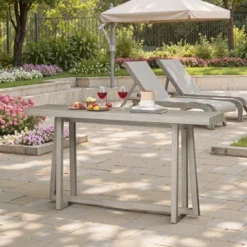 59.84'' Console Table, Stylish Rectangular Entryway Table, Outdoor Console Table For Patio, Sturdy Construction Hall Table, Sofa Table For Entrance 12 59.84'' Console Table, Stylish Rectangular Entryway Table, Outdoor Console Table For Patio, Sturdy Construction Hall Table, Sofa Table For Entrance -Bold Design Store GUEST a0d836db 72ce 4bbe 950a b84d3d5a997d