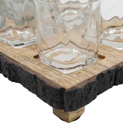 S/6 Alaine Bar Set With Mango Wood Stand 12 S/6 Alaine Bar Set With Mango Wood Stand - Image 12