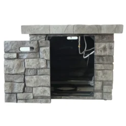 30" Outdoor Square MgO Propane Fire Pit - 40,000 BTU, Grey -Bold Design Store GUEST a30caf1f 1c12 4a1a 8b7a 50be62ac826d