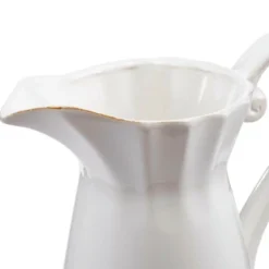 8.5x6x9in Maisie Pitcher, White -Bold Design Store GUEST a46c1b4e eb7a 4c96 9ad5 bf50091c20c9