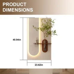 Adjustable 3-Color LED Sandstone Wall Decor With Simulated Green Plants,3D Art Sculpture, Glass Vase & Rabbit Statue, Remote Control Light Strips -Bold Design Store GUEST a49b5083 b93f 44e0 847e 418d5db7e202