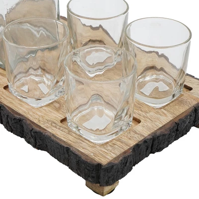 S/6 Alaine Bar Set With Mango Wood Stand 11 S/6 Alaine Bar Set With Mango Wood Stand - Image 11