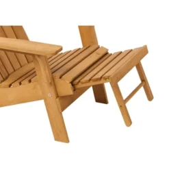 Outdoor Wooden Folding Adirondack Chair With Retractable Ottoman, Pre-Assembled BackRest & SeatBoard, Wood Patio Chair For Garden Backyard Porch Pool -Bold Design Store GUEST a5eeeef3 b288 4d8e b269 1d19d6b10b97