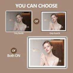 55x30 Inch Frameless LED Bathroom Mirror,Smart Mirror -Bold Design Store GUEST a757427e 87f8 4f03 b57e 6bd49aea2b22