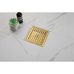 6 Inch Square Shower Floor Drain Square Shower Floor Drain With Flange,Pattern Grate Removable,Food-Grade SUS 304 Stainless Steel -Bold Design Store GUEST a8435705 02bd 4fc2 a539 2e98cd14f301