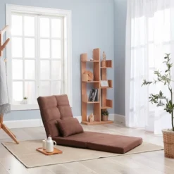 Triple Fold Down Sofa Bed, Adjustable Floor Couch Sofa With One Pillow, 5 Reclining Position, Convertible Polyester Guest Sleeper -Bold Design Store GUEST a9e3f669 30e7 48dd 8ccf 7ef18367fc62