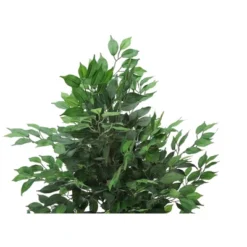 Artificial Plant, 58" Tall, Ficus Tree, Indoor, Faux, Fake, Floor, Greenery, Potted, Decorative, Green Leaves, Black Pot -Bold Design Store GUEST aa52cbcc 18cb 47f2 a33b 62f251be3e23