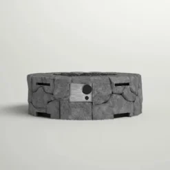 9'' H X 28'' W Fibre Reinforced Concrete Outdoor Fire Pit -Bold Design Store GUEST aa66d271 889f 4aec 934f 52a50d233239