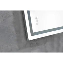 40 X 28 Inch LED Bathroom Mirror With Front And Backlight, Wall Mounted Vanity Mirror, Anti-Fog, Memory, 3 Colors, Stepless Dimmable -Bold Design Store GUEST ac374f4d 8e30 4ebd a54d 2ce9c21d6f75