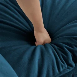 Polyester Polyester Ottomans Footrest To Combine With 2 Seater Sofa, 3 Seater Sofa And 4 Seater Sofa, Blue Polyester -Bold Design Store GUEST ac52b96e a26f 4698 a618 00e831d6e389