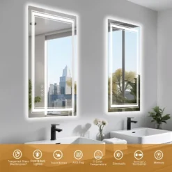 24x36 Inch Frameless LED Bathroom Mirror,Smart Mirror -Bold Design Store GUEST b13e6945 edc8 4203 bd19 f41547f44ebd 1