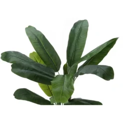 Artificial Plant, 55" Tall, Banana Tree, Indoor, Faux, Fake, Floor, Greenery, Potted, Real Touch, Decorative, Green Leaves, Black Pot -Bold Design Store GUEST b3b18fee f4ba 4cbc 9d24 89823058d3d0