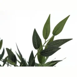 Artificial Plant, 47" Tall, Acacia Tree, Indoor, Faux, Fake, Floor, Greenery, Potted, Silk, Decorative, Green Leaves, Black Pot -Bold Design Store GUEST b5e11a2b e246 4da5 b95d 9feb070ee60b