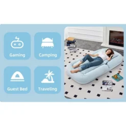 Folding Sofa Chair With 5 Adjustable Positions Plush Floor Lounge Chair For Gaming, Meditation, And Relaxation 21 Folding Sofa Chair With 5 Adjustable Positions Plush Floor Lounge Chair For Gaming, Meditation, And Relaxation -Bold Design Store GUEST ba22ab10 42a5 494c 97d6 347ee7bdaca8