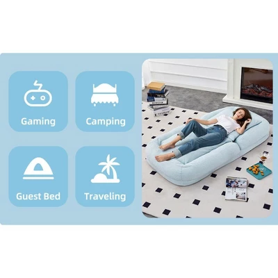 Folding Sofa Chair With 5 Adjustable Positions Plush Floor Lounge Chair For Gaming, Meditation, And Relaxation 9 Folding Sofa Chair With 5 Adjustable Positions Plush Floor Lounge Chair For Gaming, Meditation, And Relaxation - Image 9