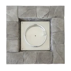 30" Outdoor Square MgO Propane Fire Pit - 40,000 BTU, Grey -Bold Design Store GUEST c204dda7 c564 4b70 9ec0 3256611515a7
