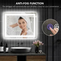 LED Bathroom Mirror With Lights, 35inx 28inBacklit Front Lit LED Mirror For Bathroom, Anti-Fog, Memory,Infinite Color Temperature, Horizontal/Vertical -Bold Design Store GUEST c3789600 0e1b 4569 9eae f3a1a8dee5f6