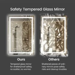 20in*28in LED Bathroom Mirror,Front-Lit And Back-Lit, Stepless Dimmable, 3 Colors CRI90+, Brightness Memory, Shatter-Proof,Anti-fog LED Vanity Mirror -Bold Design Store GUEST c3974418 dc64 426a 9ee0 b7cf2a7331b9 1