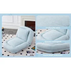 Folding Sofa Chair With 5 Adjustable Positions Plush Floor Lounge Chair For Gaming, Meditation, And Relaxation 22 Folding Sofa Chair With 5 Adjustable Positions Plush Floor Lounge Chair For Gaming, Meditation, And Relaxation -Bold Design Store GUEST c5f25d7c fae1 4b8c 91a1 500fc74c76e3