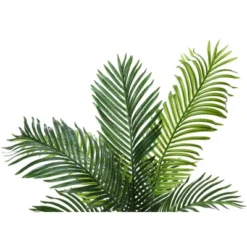 Artificial Plant, 47" Tall, Palm Tree, Indoor, Faux, Fake, Floor, Greenery, Potted, Real Touch, Decorative, Green Leaves, Black Pot -Bold Design Store GUEST c816a767 5bbc 4c26 bdf9 902f4a07619d