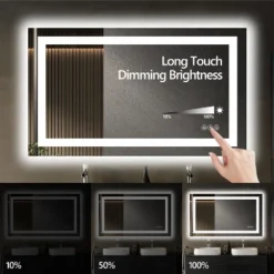 60x28 Inch Frameless LED Bathroom Mirror,Smart Mirror -Bold Design Store GUEST c8559f93 b2ce 486b b6c1 a42d65f91cb0 2