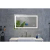 40 X 28 Inch LED Bathroom Mirror With Front And Backlight, Wall Mounted Vanity Mirror, Anti-Fog, Memory, 3 Colors, Stepless Dimmable