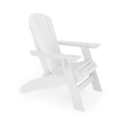 White Adirondack Chair ¨C Sturdy HDPE Poly Lumber For Poolside, Patio, And Garden Relaxation -Bold Design Store GUEST ce196e7d ebcc 4ede 9a14 944860f24df0