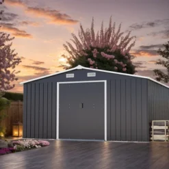 10*12ft 0.25mm Color Steel Plate, Surface Protective Film,Two Daylight Windows, Two Colors Can Be Freely Selected Storage Sheds -Bold Design Store GUEST ced9764f d5e3 471b bc1f 5e9ce1b60e8c