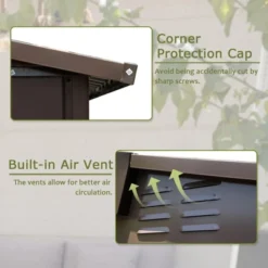 Outdoor Storage Shed 6x4 FT, Metal Tool Sheds Storage House With Lockable Double Door, Large Bike Shed Waterproof For Garden, Backyard, Lawn -Bold Design Store GUEST d1d1e86c 7f46 4e76 ba1b 93c60a0c777f