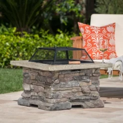 28" MGO Wood Burning Outdoor Fire Pit With Lid - Natural Stone 17 28" MGO Wood Burning Outdoor Fire Pit With Lid - Natural Stone -Bold Design Store GUEST d215902b d0f3 40c7 bac7 cbae9ef0455e