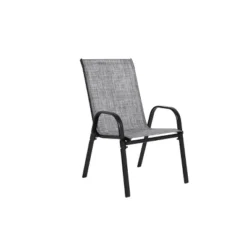 2 Piece Patio Chairs,Outdoor Camping Chairs With Breathable Textilene Fabric,Set Of 2 Chairs With Armrest High Backrest For Garden,Space Saving( Grey) -Bold Design Store GUEST d3430733 a1ea 4116 924d 3750e9fcb588