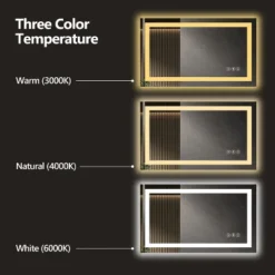 48x30 Inch Frameless LED Bathroom Mirror,Smart Mirror -Bold Design Store GUEST d47c99e9 3d86 4508 8b98 7a068829c22c