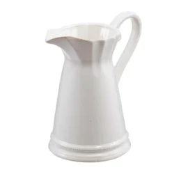 8.5x6x9in Maisie Pitcher, White