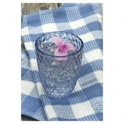 Diamond Cut Acrylic Glasses Drinking Set Of 4 (12oz), Plastic Drinking Glasses, BPA Free Cocktail Glasses, Drinkware Set, Drinking Water Glasses