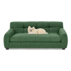 Soft And Comfortable Pet Sofa With Backrest And Armrests, Suitable For Modern Rectangular Pet Sofas For Small And Medium-sized Dogs-Green -Bold Design Store GUEST da2eb1f4 2908 46e6 8ef1 a6750c82d5dc