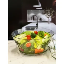 Palm Tree Acrylic Serving Bowls, Unbreakable Large Plastic Bowls, Soup Bowls, Salad Bowls, Cereal Bowl For Snacks, BPA Free -Bold Design Store GUEST db2513c9 83ed 4458 9644 e74cd4167dfe