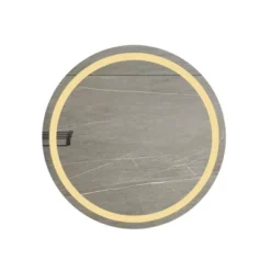 27-inch H LED Single Bathroom Vanity Mirror Polished Crystal Bathroom Round Vanity Mirror For Smart Lighting On Bathroom Walls -Bold Design Store GUEST dc666aac 7681 4ff9 a42c 89b7c36a75fa